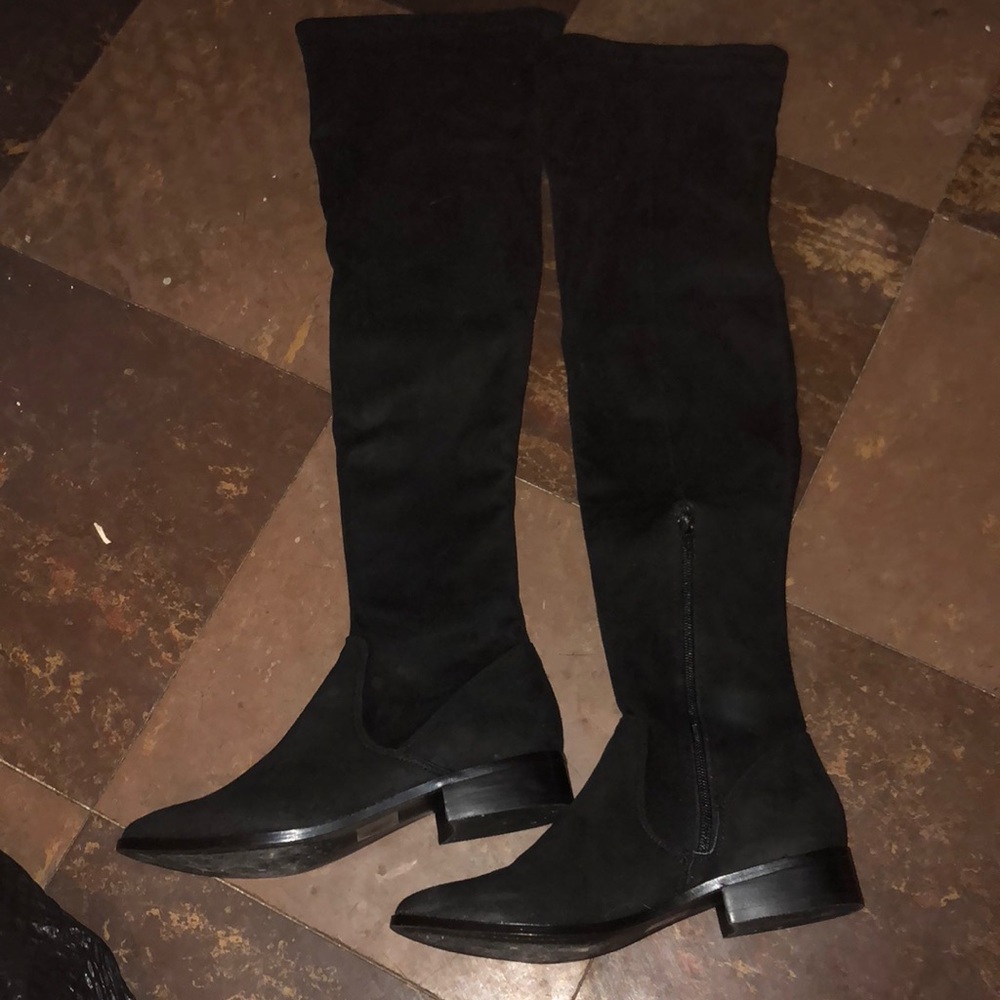 Aldo Elinna over the knee boot black suede 7.5